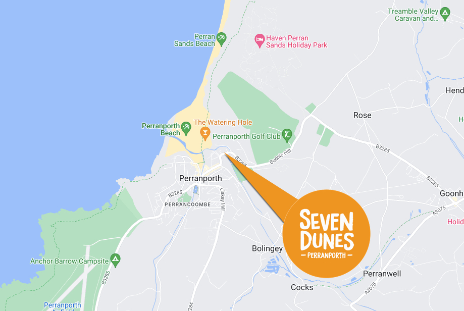 Seven Dunes - Apartment Location in Perranporth